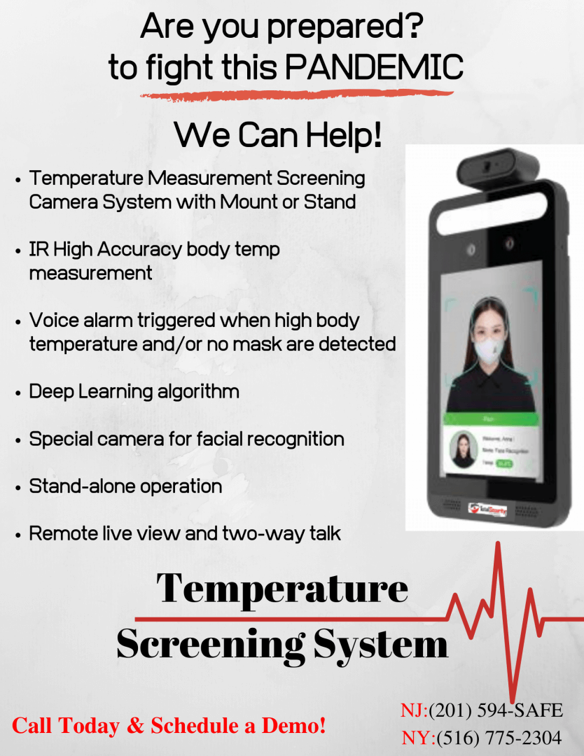 Total Security temperature screening system flyer
